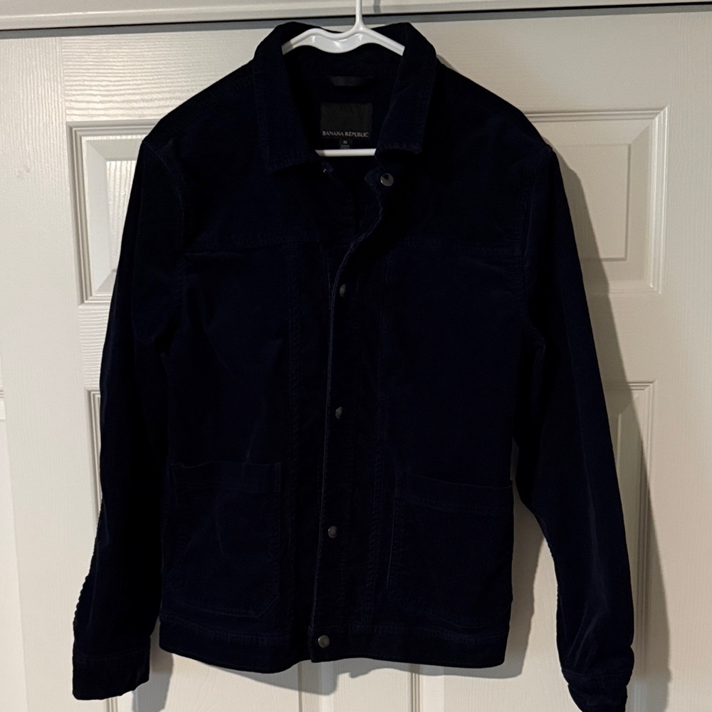 Banana Republic Men's Dark Blue Corduroy Jacket